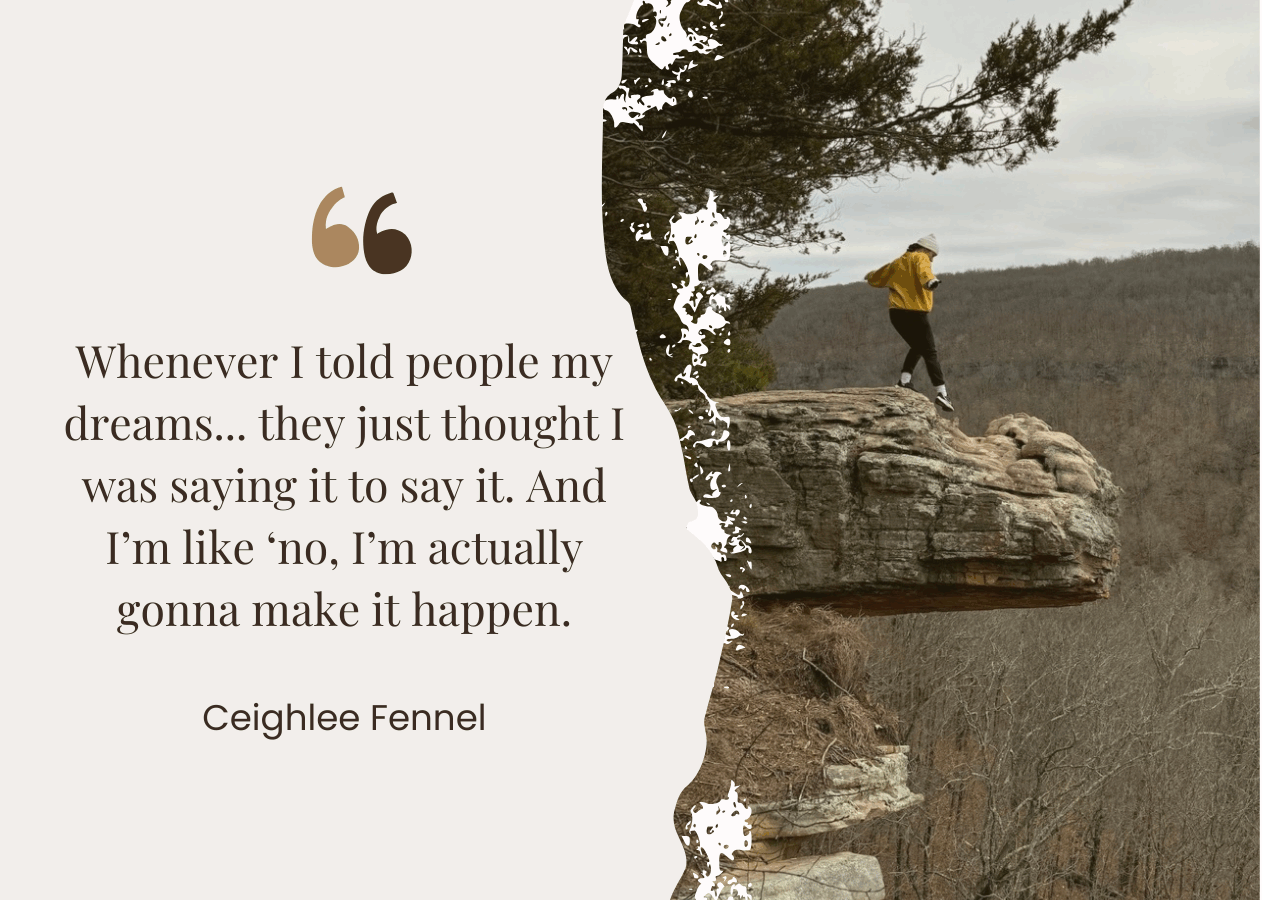 On My Terms: How Ceighlee Fennel’s Derailed Dream Turned into a Year-Long Travel Around the U.S.